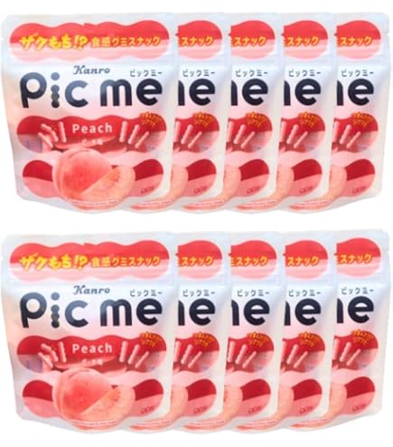 Amazon | 「ピックミー ピーチ味」 桃味グミ 40g Pic me Peach